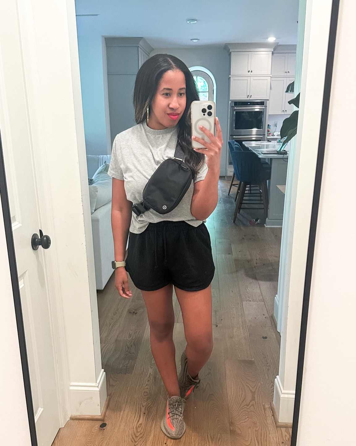 Had a sick kid home today so kept it comfy! I have these shirts in gray and black and XS and small. Small is a tad oversized but I love both! These are a small. Shirt is a M. 

#LTKunder50