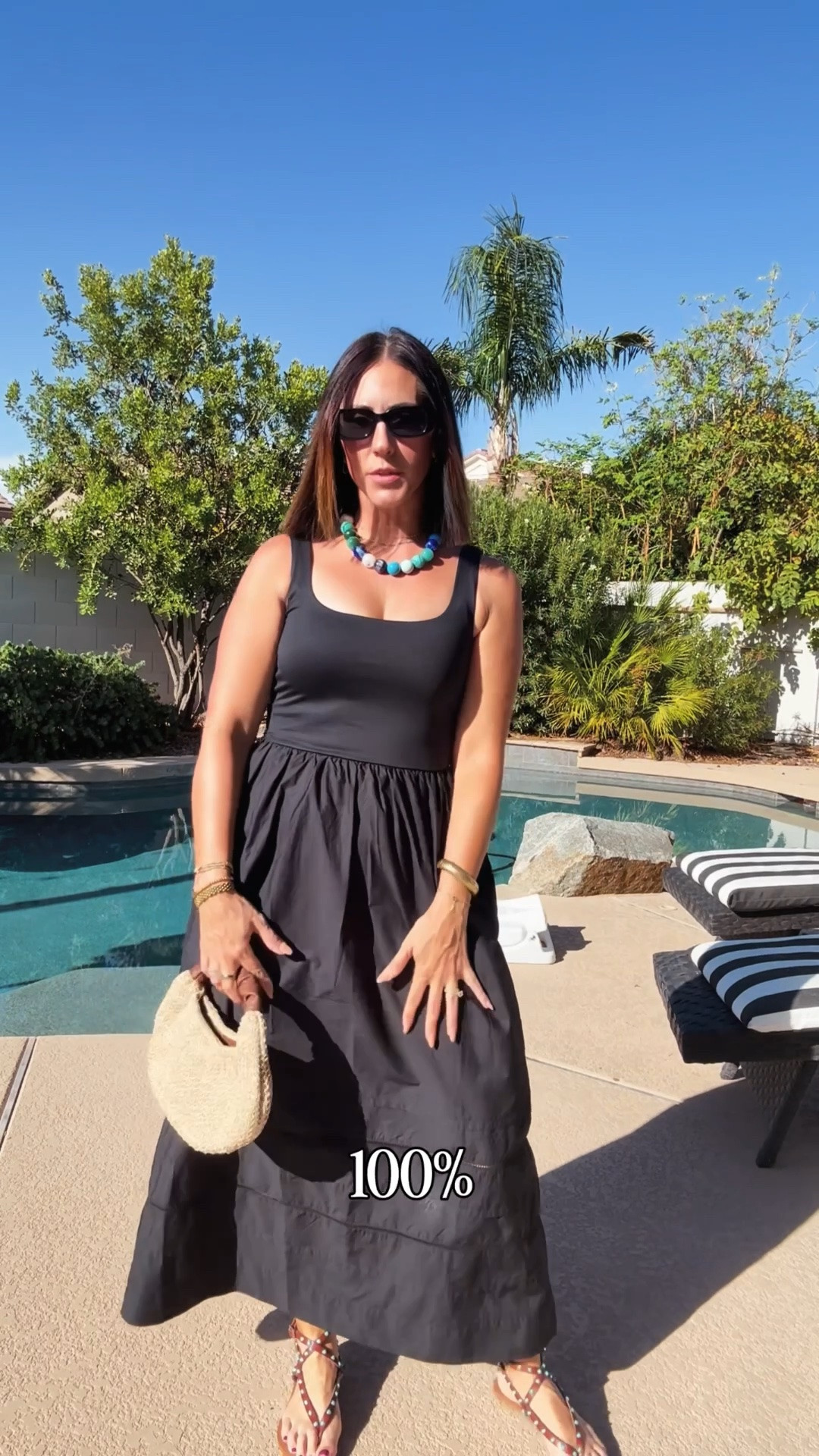 🌡️ when it’s 1,000,000° in Arizona but the internet won’t stop talking about “fall vibes”

Not me, still living in 100% cotton and calling it a day. This dress breathes SO much better than anything synthetic, and the chunky beaded necklace turns it into a whole “night out” moment without trying too hard. Sandals + a woven clutch and we’re done here ☀️

	•	@zsupplyclothing Dress – size small
	•	Necklace – one size
	•	Sandals – size 7.5

Arizona summers aren’t cute but this outfit almost makes it worth it 🖤

#ltkfindsunder100 #ltkstyletip #arizonasummer #cottondress

#LTKSeasonal