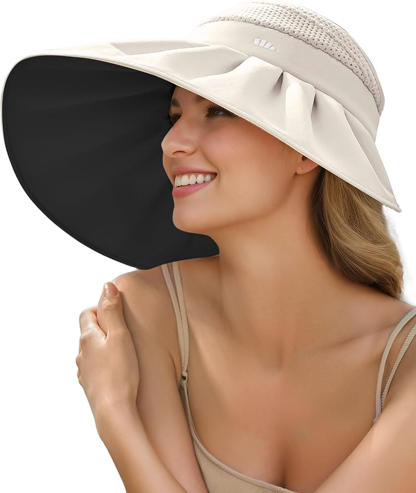 BENEUNDER Large Brim Foldable Sun Visor for Women UPF50+ UV Protection | Amazon (US)