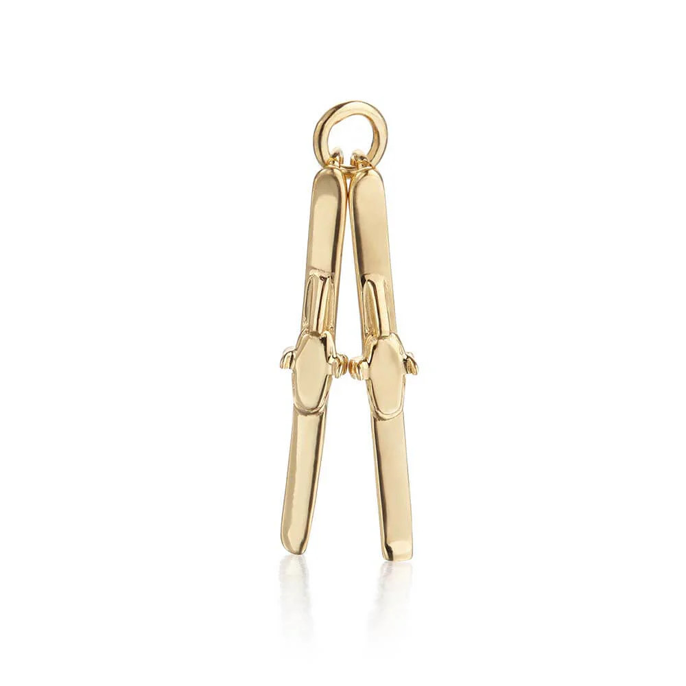 Skis Charm Gold | Jet Set Candy (US)