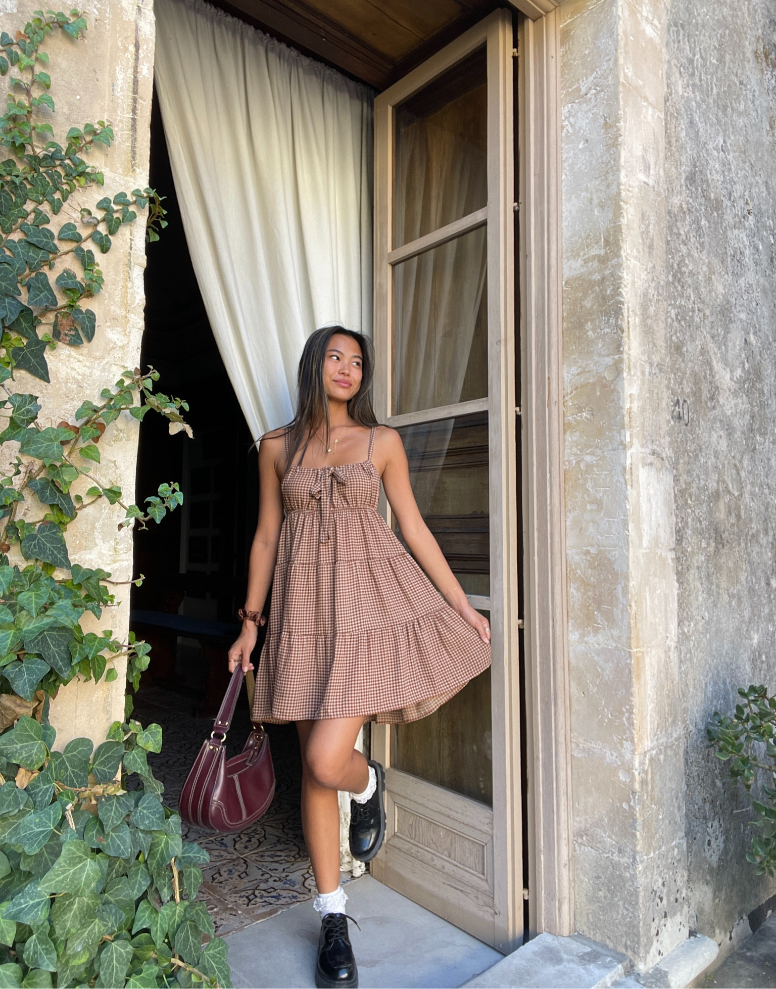 casual picnic mini dress 🤎 perfect for warm on-the-go days! use code ITSCAROXLINE for 15% off at www.greybandit.com 

#LTKMostLoved #LTKfindsunder50 #LTKSeasonal