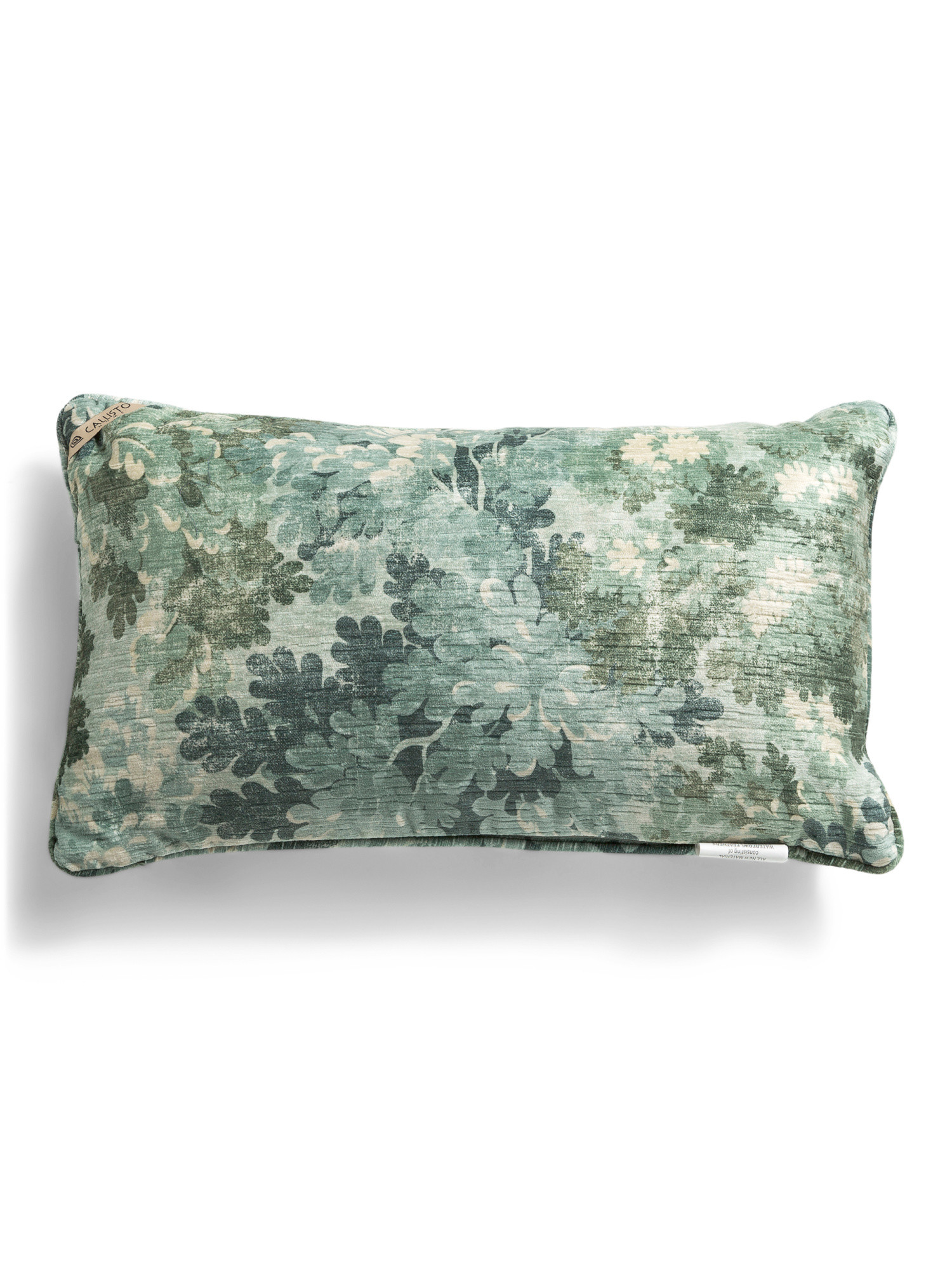 14x24 Multi Green Leaf Printed Velvet | TJ Maxx