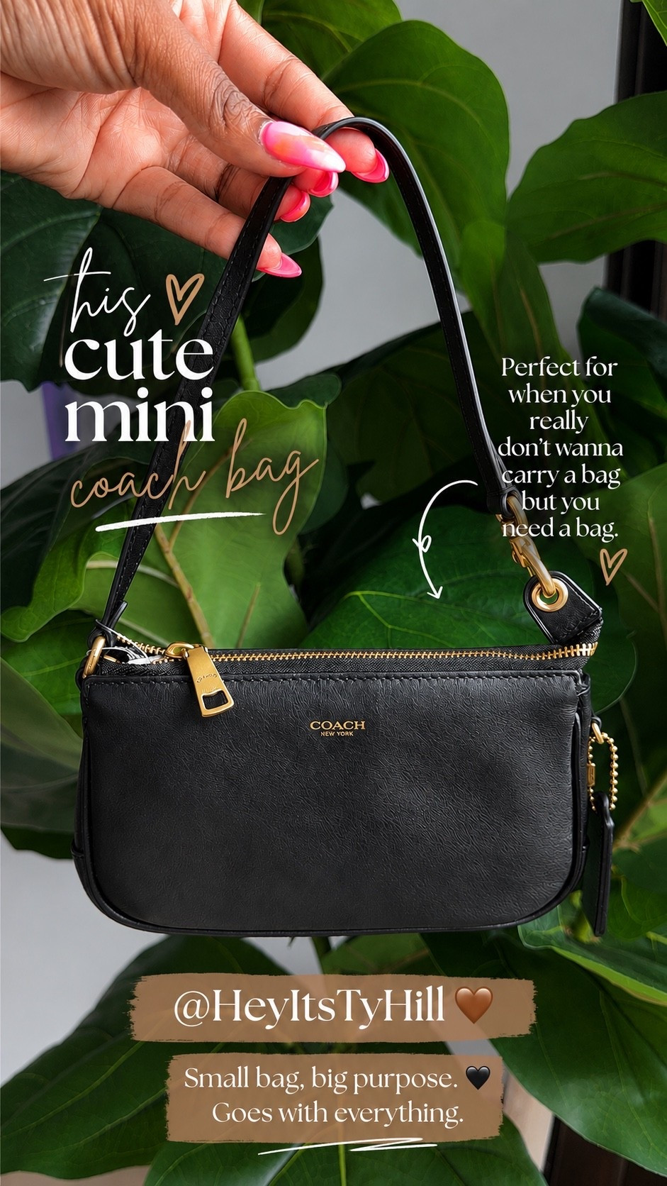 This little Coach bag has quickly become one of my favorites. 🤎 It’s perfect for those days when you really don’t want to carry a bag… but you still need one. It fits the essentials, goes with everything, and is such a cute everyday grab-and-go piece. ✨

#LTKootd #LTKgrwm #LTKWorkwear