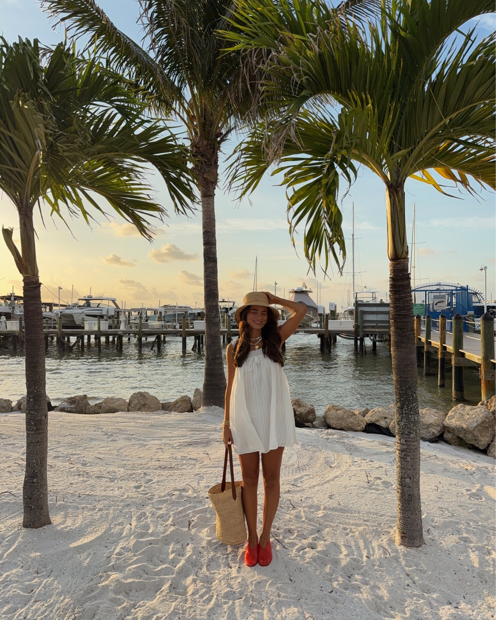 summer in st pete ! Loving the silhouette of this dress for summer. I’m 5’3 wearing size small & it also comes in red. 

Dress from @Grey Bandit is currently 35% off & shoes from @Steve Madden US are 40% off !!!!!

#LTKootd #LTKSaleAlert