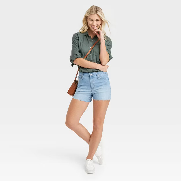 Women's High-Rise Midi Jean Shorts - Universal Thread™ | Target