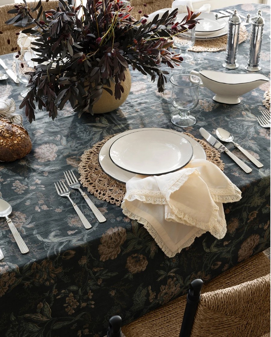 Beautiful tablecloth option for the holidays or anytime.  
Thanksgiving table
Christmas table
Holiday table

#LTKHoliday #LTKSeasonal