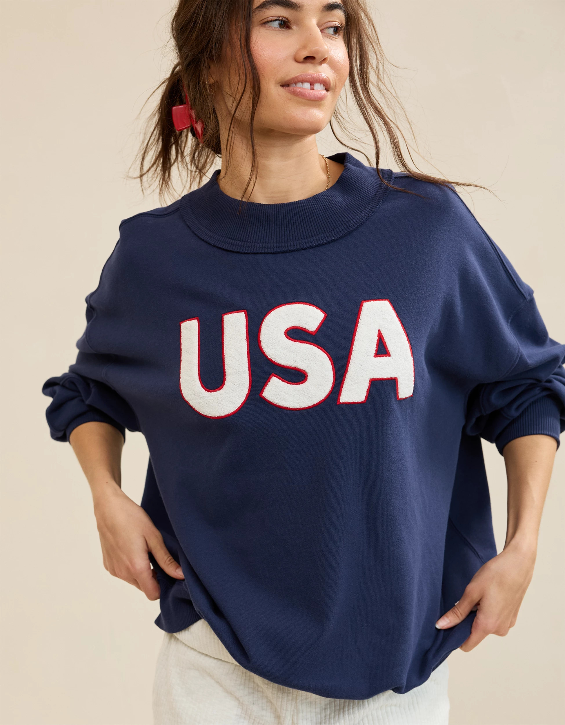Aerie Alumni Mockneck Sweatshirt | Aerie