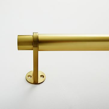 Simple Metal Rod - Antique Brass | West Elm (US)