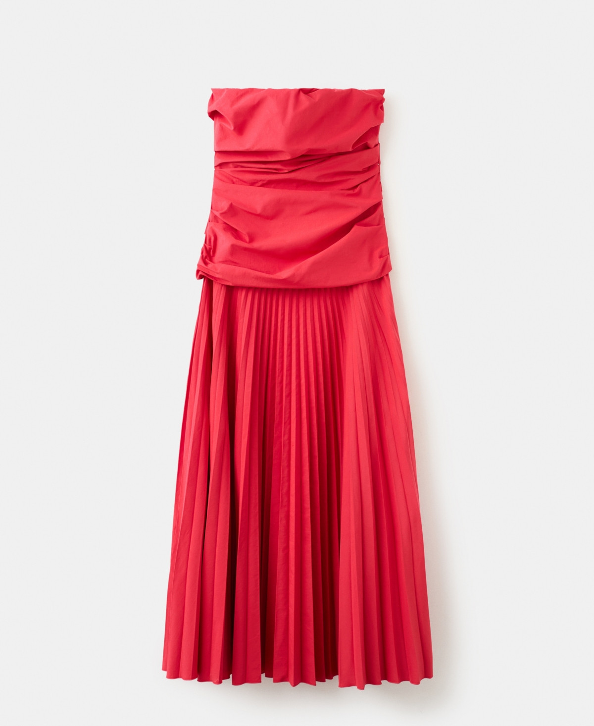 Selection Mango Women's Combined Strapless Dress - Red | Macy's