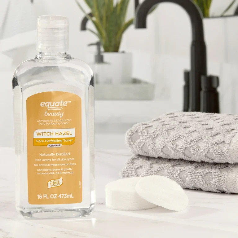 Equate Witch Hazel Pore Perfect Toner, All Skin Types, 16 fl oz | Walmart (US)
