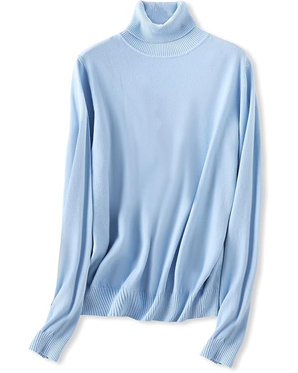 SANGTREE Women's Soft Turtleneck Sweater | Amazon (US)