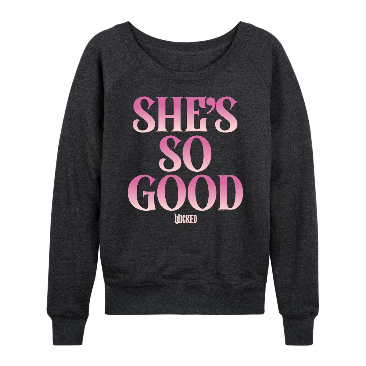 Women's - Wicked - She's So Good Graphic French Terry Slouchy | Target