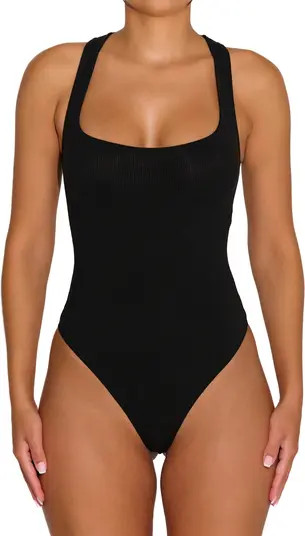 Baby Snatched Racerback Ribbed Bodysuit | Nordstrom