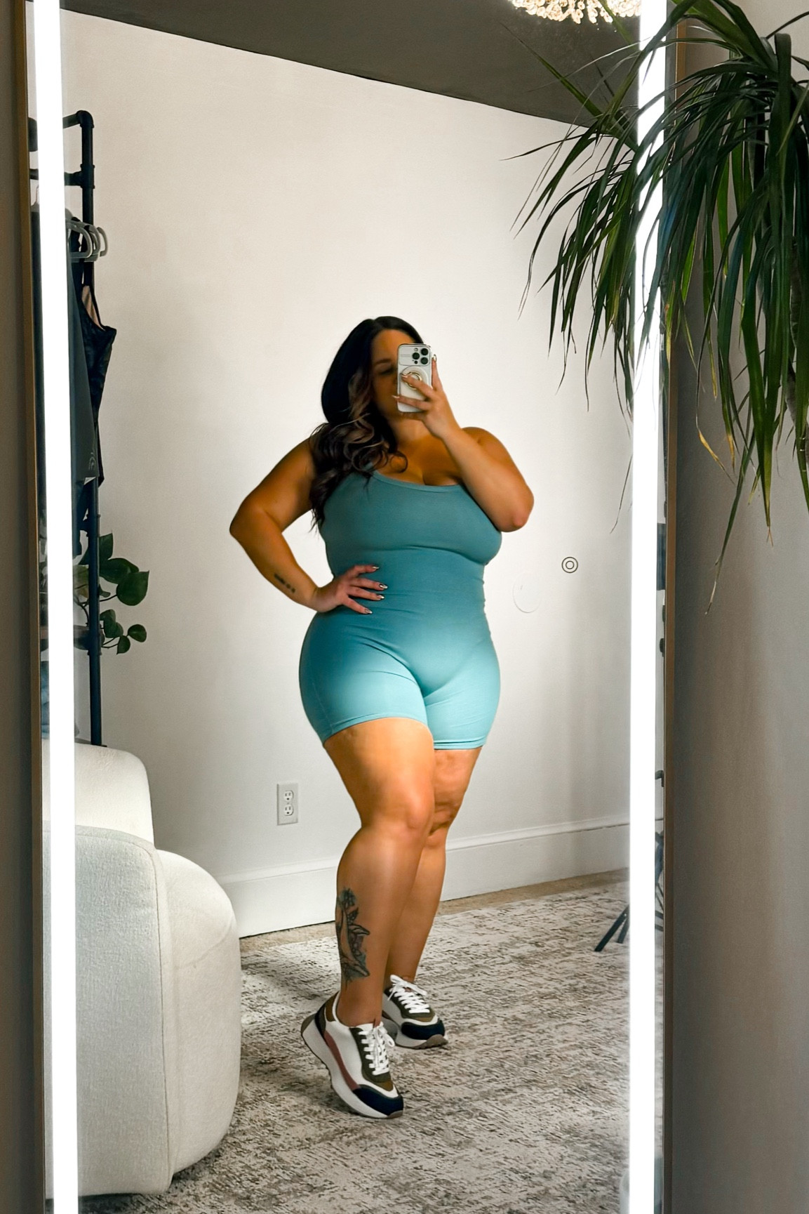 Easy spring / summer outfit look! 

Romper w/ built in Shapewear! 

Wearing a size XL. Soft and comfortable! 

#walmartstyle #affordablestyle #size14 #size16 #springstyle #casualoutfits 

#LTKMidsize #LTKFindsUnder50 #LTKPetite