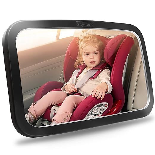 Shynerk Baby Car Mirror, Safety Car Seat Mirror for Rear Facing Infant with Wide Crystal Clear Vi... | Amazon (US)