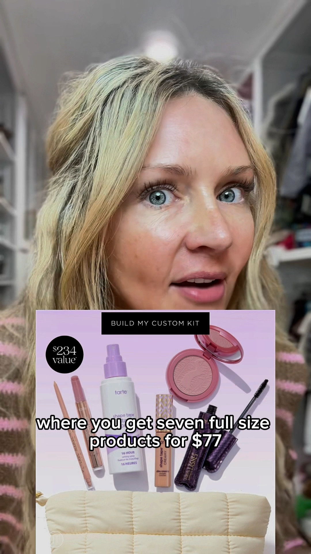 Do not sleep on this sale! Over $200 worth of full size beauty products for $77! And a cute bag! This is my favorite makeup sale! 

My colors:
BB tinted moisturizer: medium
Sculpt tape: cool bronze
Fake awake: nude
Tubing mascara: brown
Juicy lip vinyl: shimmering rose

#LTKSaleAlert #LTKBeauty #LTKFindsUnder100