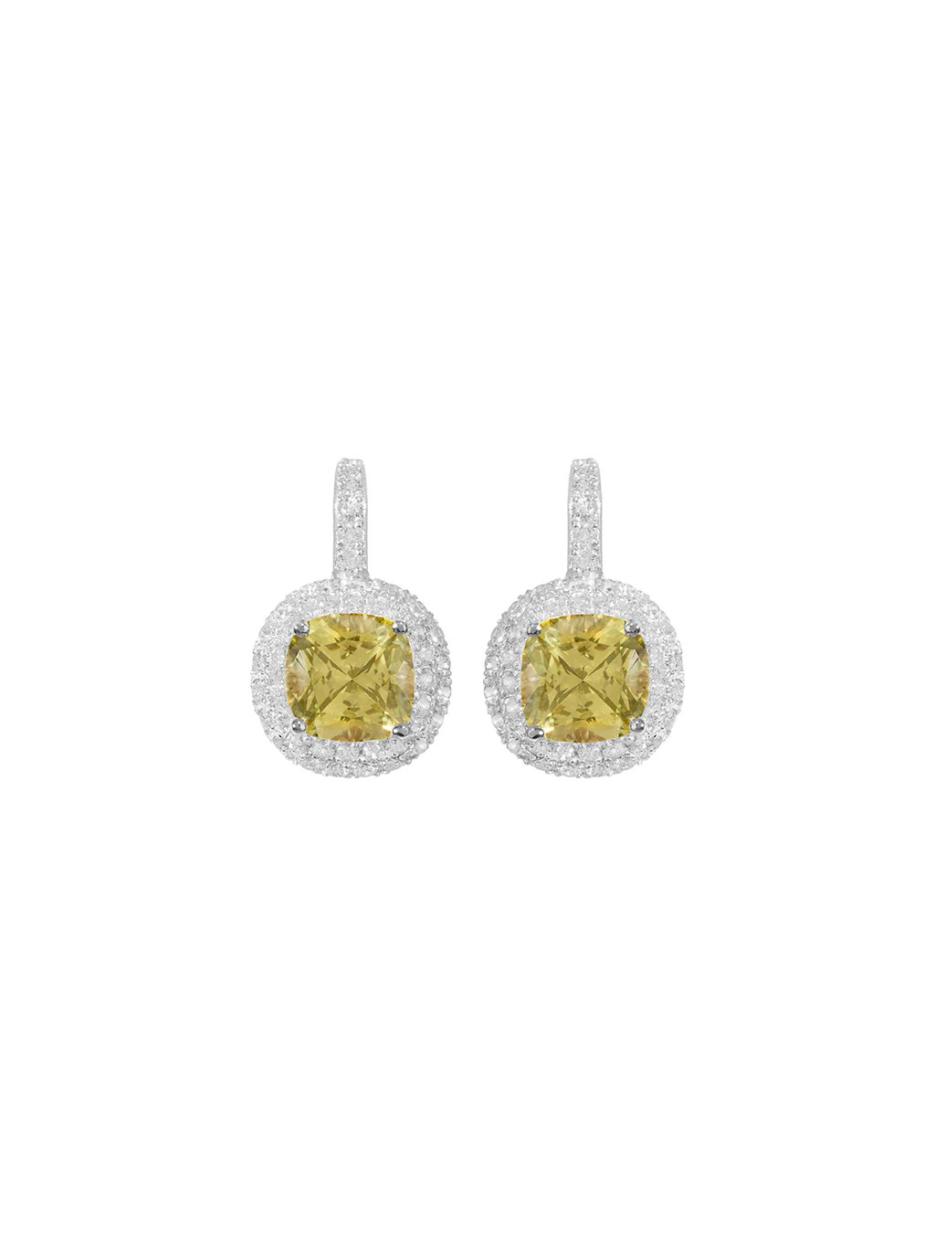 MOREAU LAB YELLOW SAPPHIRE EARRINGS, SILVER | Dorsey