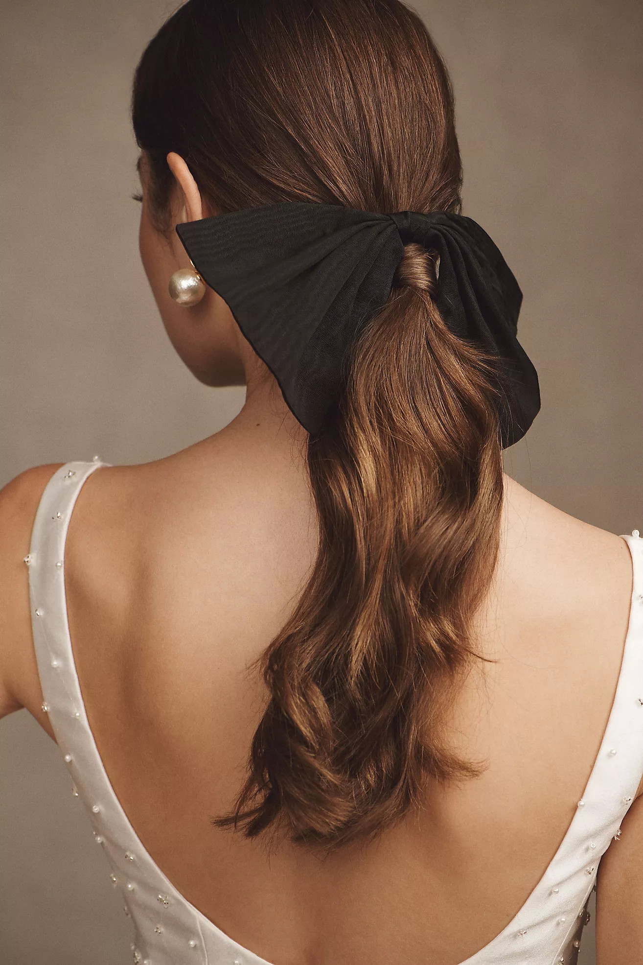 Loeffler Randall Andreas Pleated Bow Clip | Anthropologie (US)