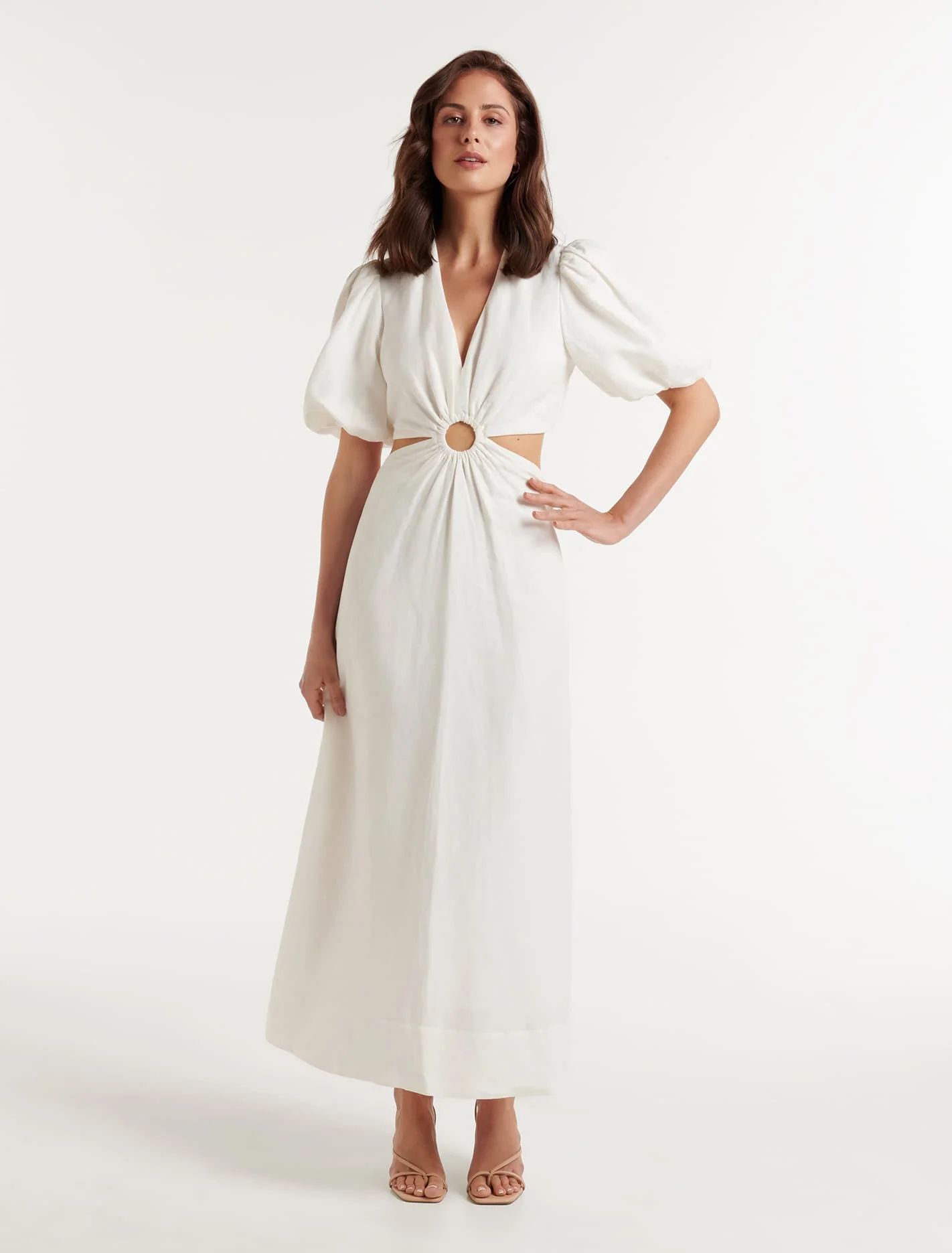 Rosie Ring Cut-Out Midi Dress | Forever New (UK & IE)
