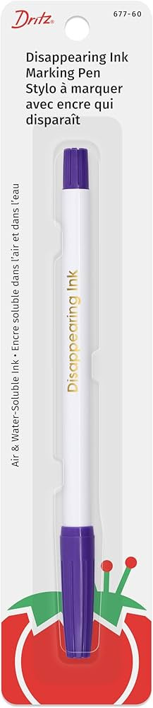 Dritz 677-60 Disappearing Ink Marking Pen, Purple, 8.75 x 2.88 x 0.63 | Amazon (US)