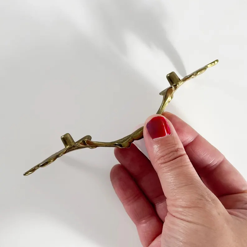 Vintage French Provincial-Style Ornate Brass Drawer Pulls | Etsy (US)