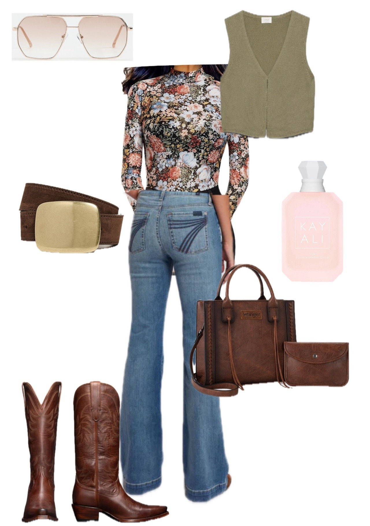 Western Outfit Inspo | 7Jeans + Boots + Wrangler Purse 
#LTKwestern #LTKcountry 

#LTKfall #LTKstyletip #LTKjeans