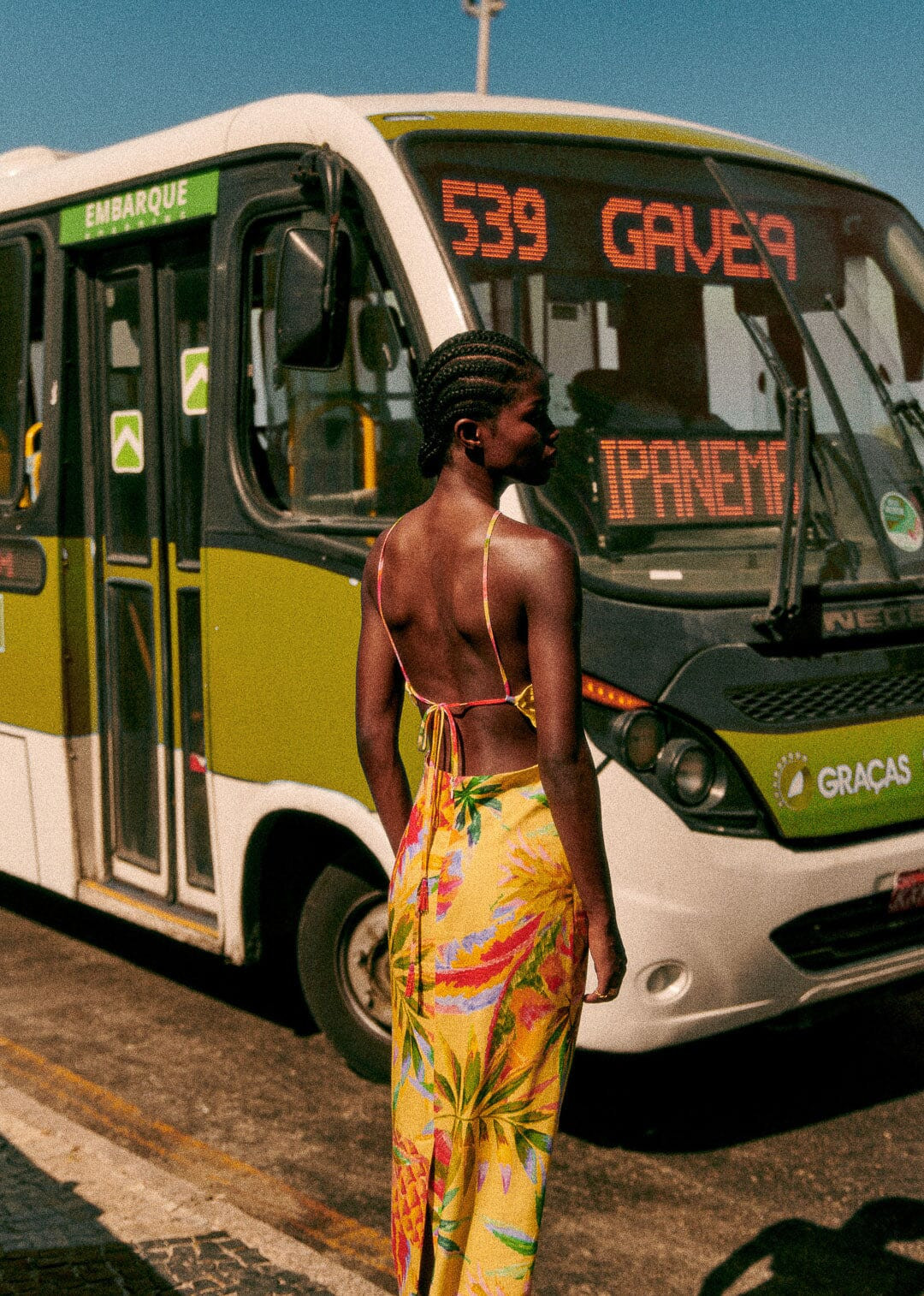 summer forest yellow burna midi dress | FarmRio (US)