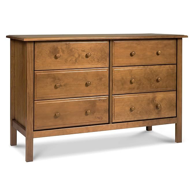 Davinci Jayden 6-Drawer Double Wide Dresser in Chestnut, Greenguard Gold Certified | Amazon (US)