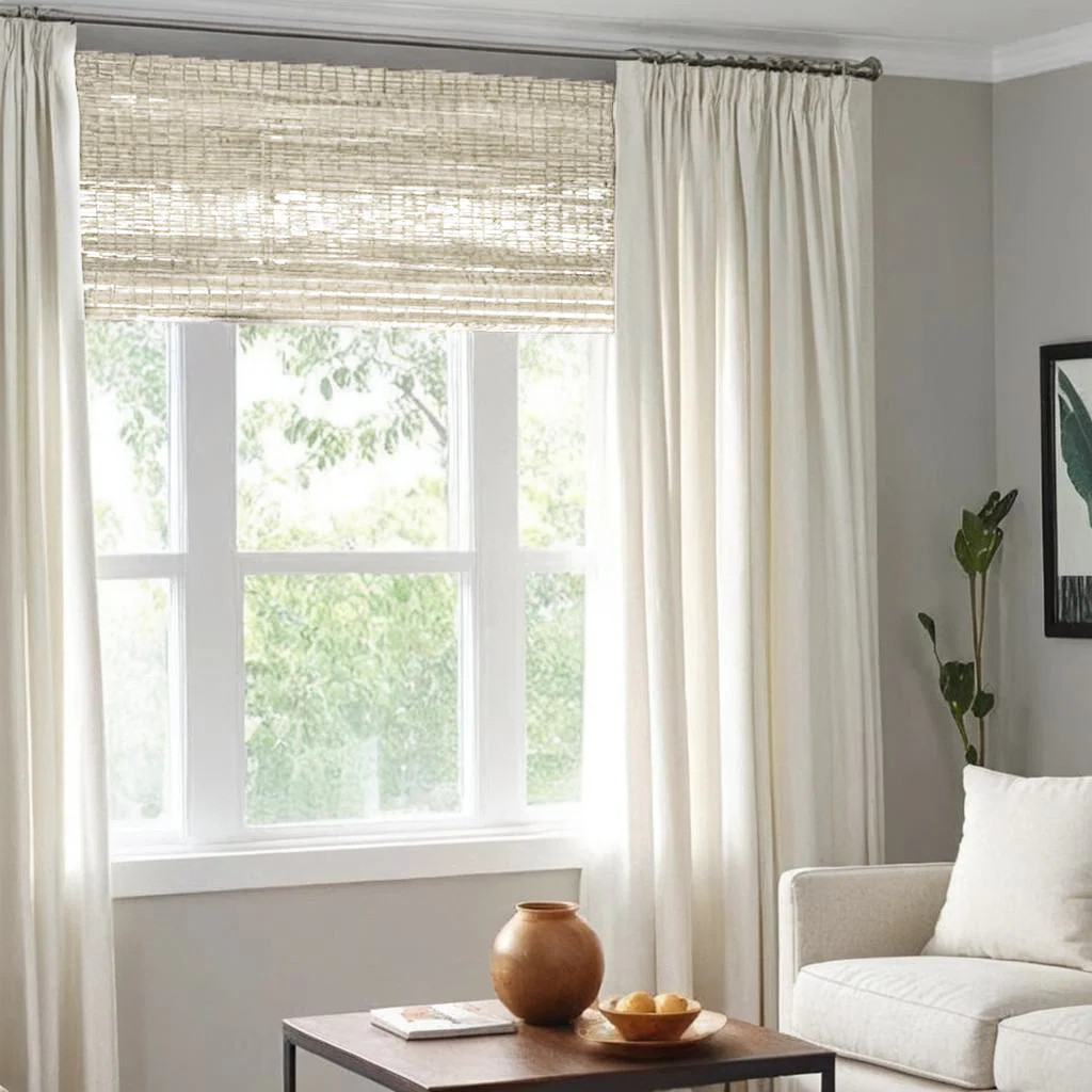 Ramie Woven Bamboo Blinds & Shades|NCJU1 | NeutralCurtains