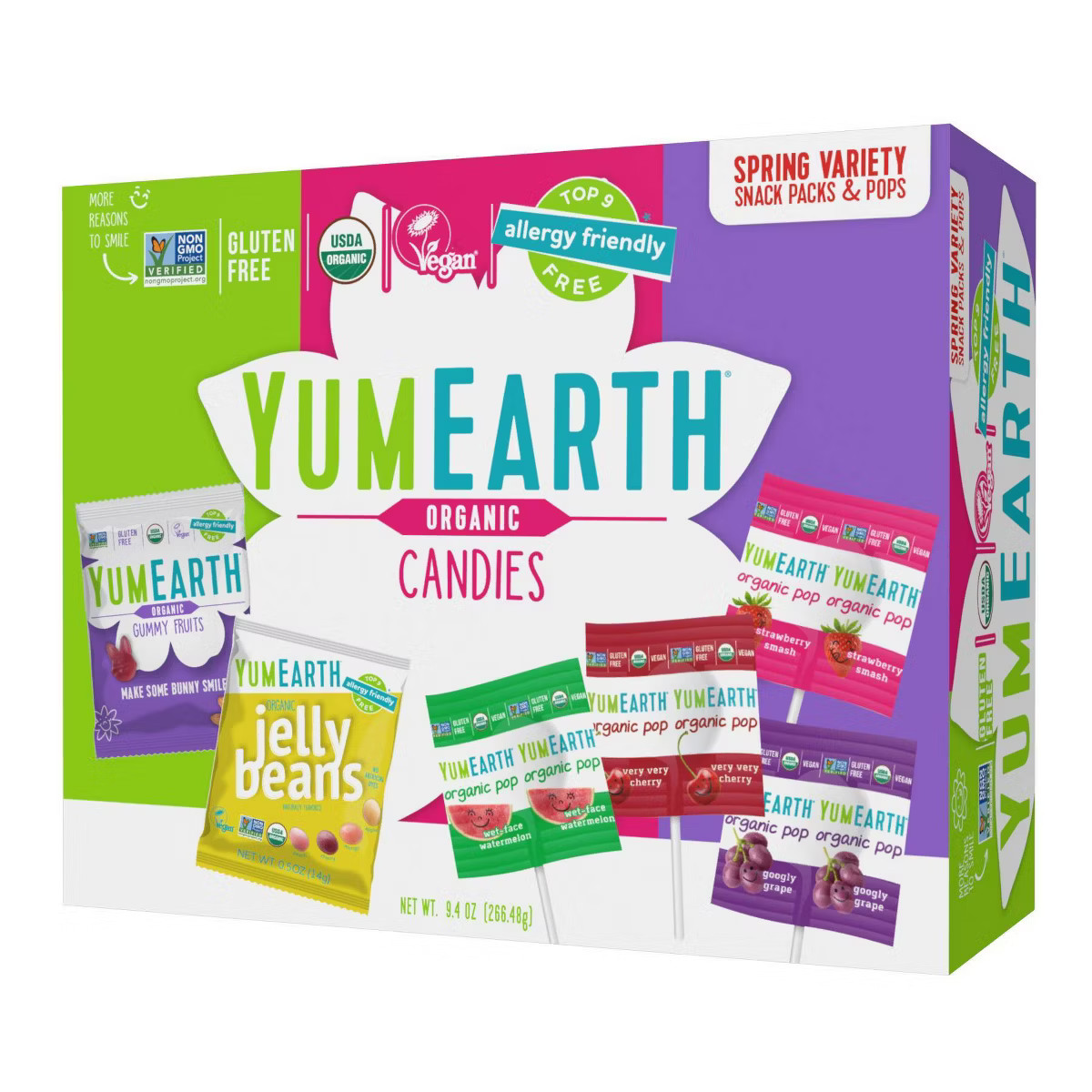 YumEarth Easter Gummy Fruit Jelly Beans & Pops Variety Pack - 9.40oz | Target