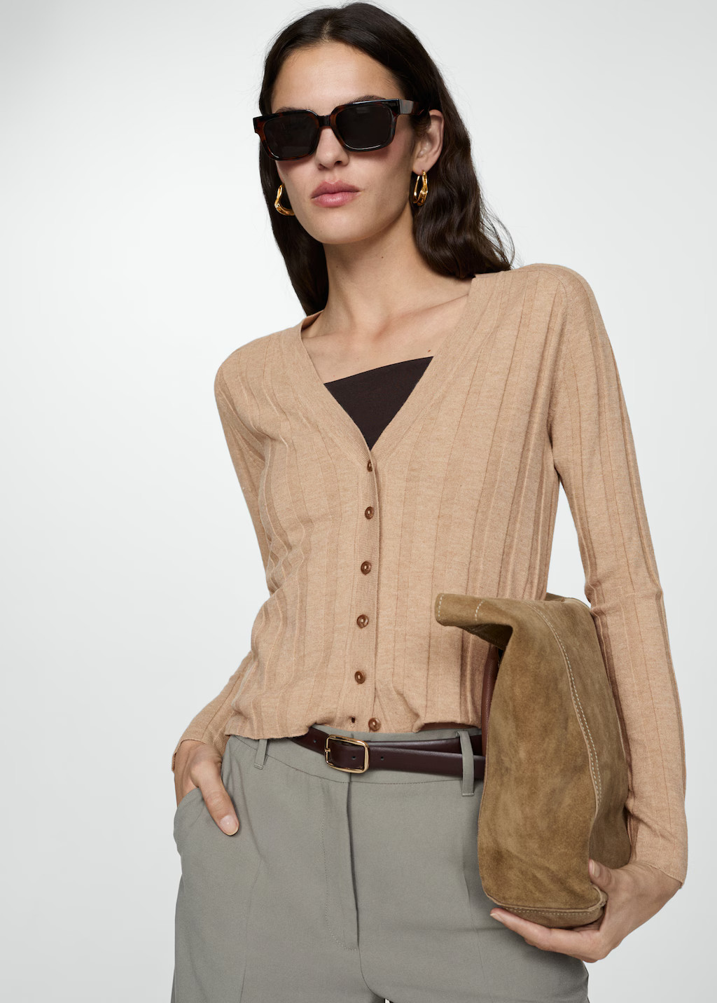 Button knit cardigan - Woman | MANGO USA | MANGO (US)
