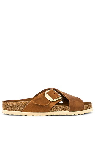 Siena Big Buckle Sandal in Cognac | Revolve Clothing (Global)
