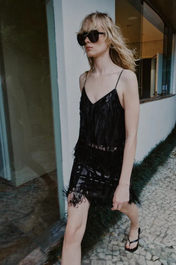 TOP FRANGE PAILLETTES | Zara IT