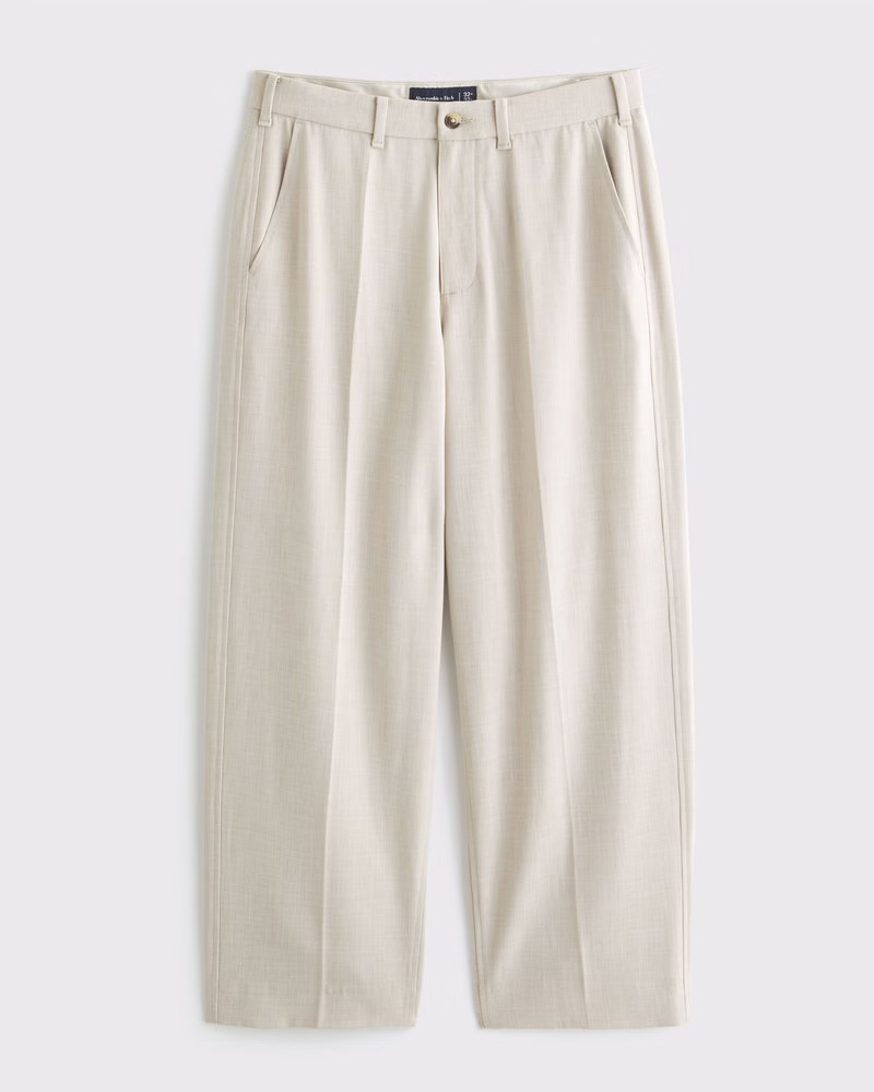 Abercrombie & Fitch Men's Baggy Trouser in Cream - Size 34 X 30 | Abercrombie & Fitch (US)
