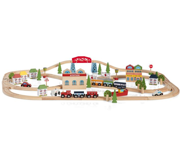 Town and Country Wooden Train Set | Pottery Barn Kids