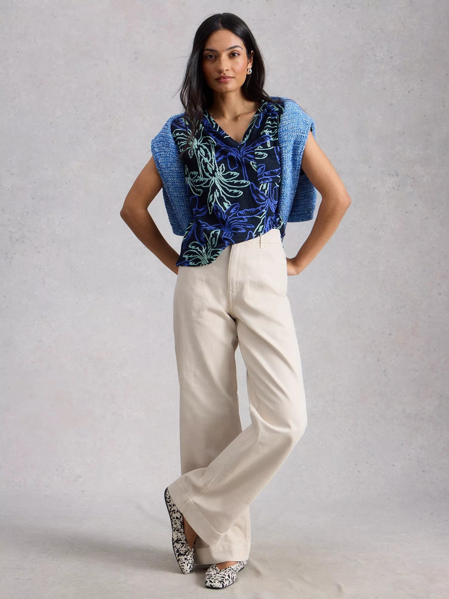 Tia Wide Leg Full Length Jean | White Stuff UK