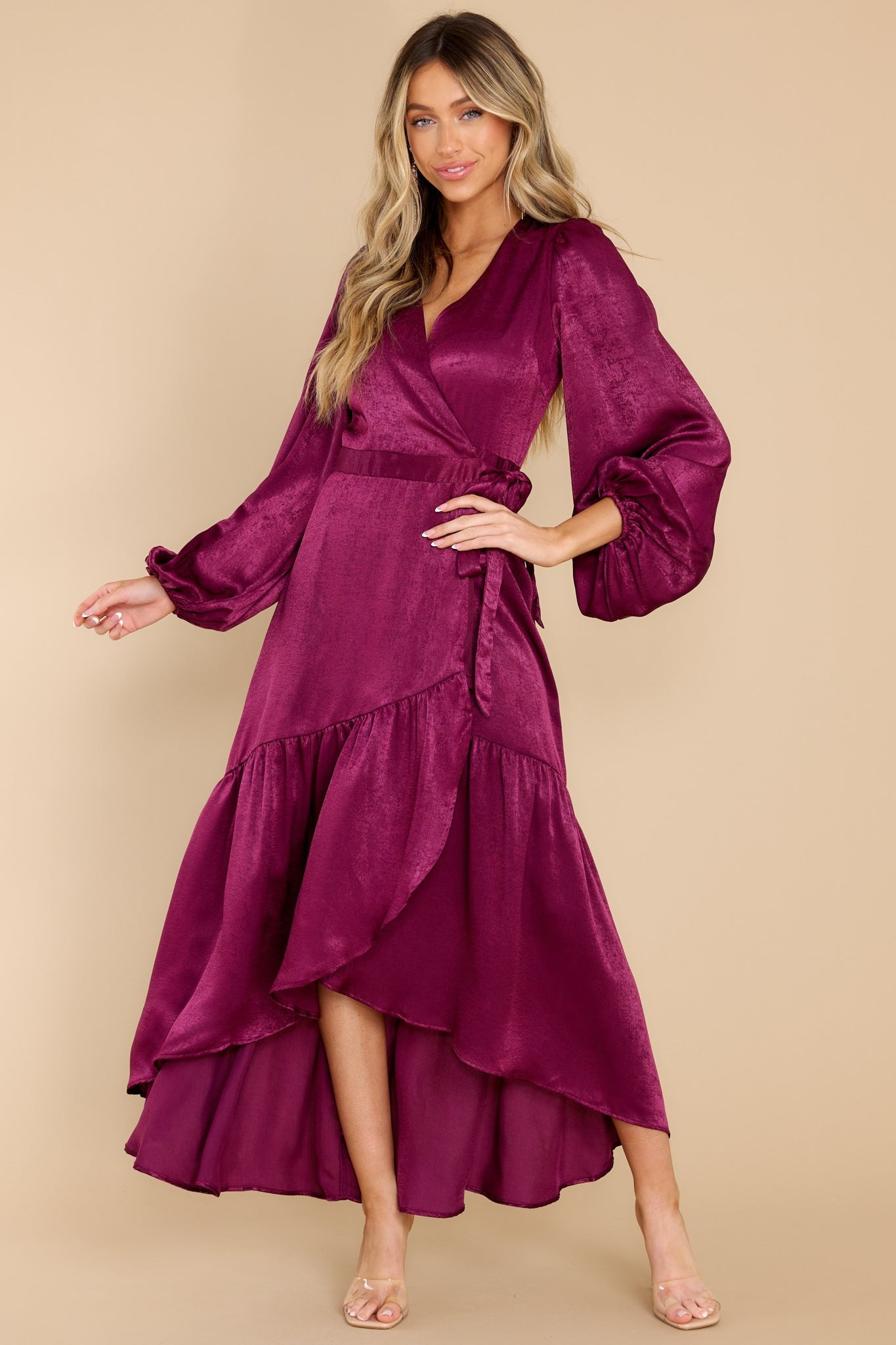 You Enchant Me Sangria Maxi Dress | Red Dress 