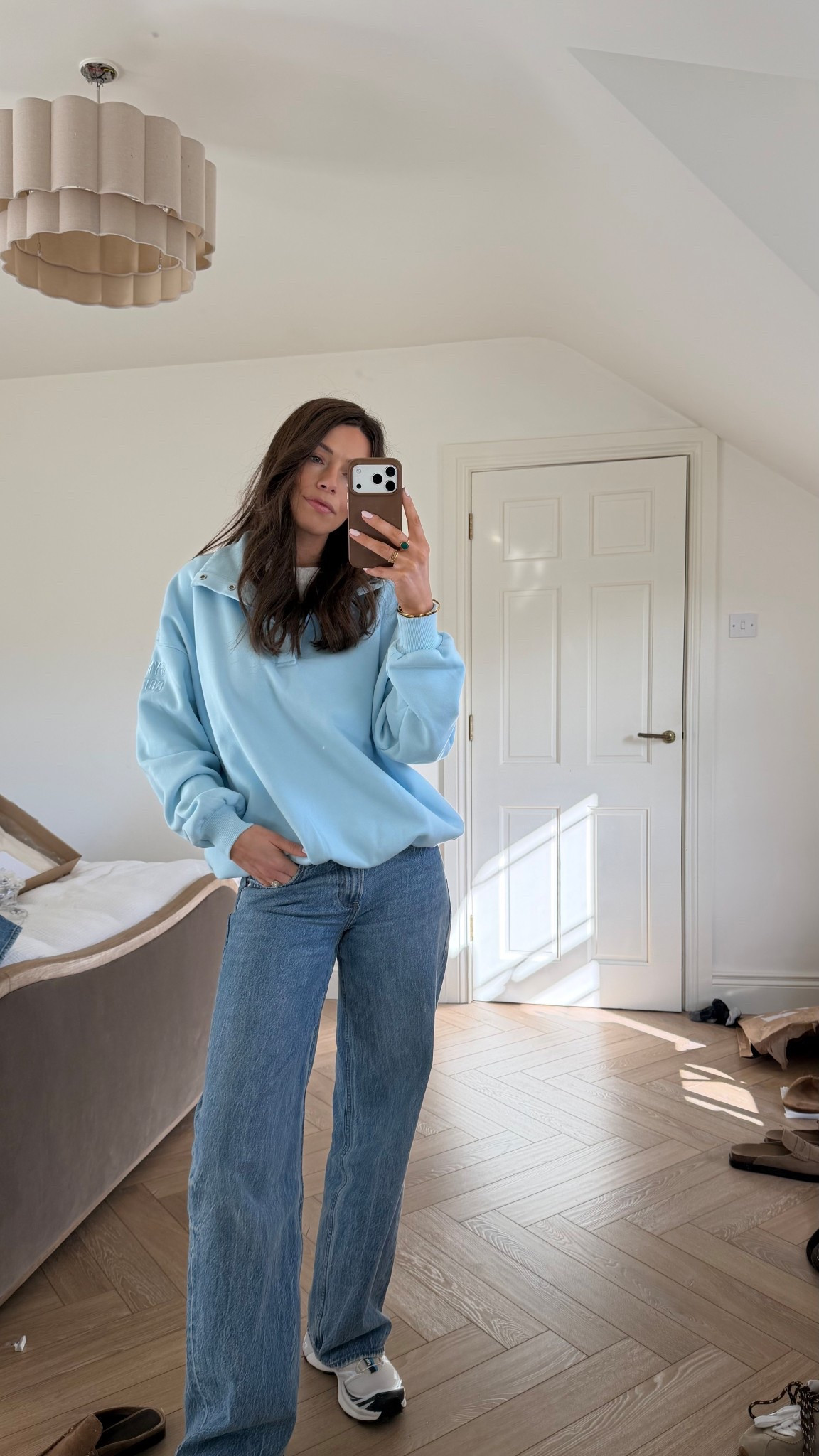 Gym+coffee sweatshirt 🤍🌸 the softest & cosiest. Wearing a small