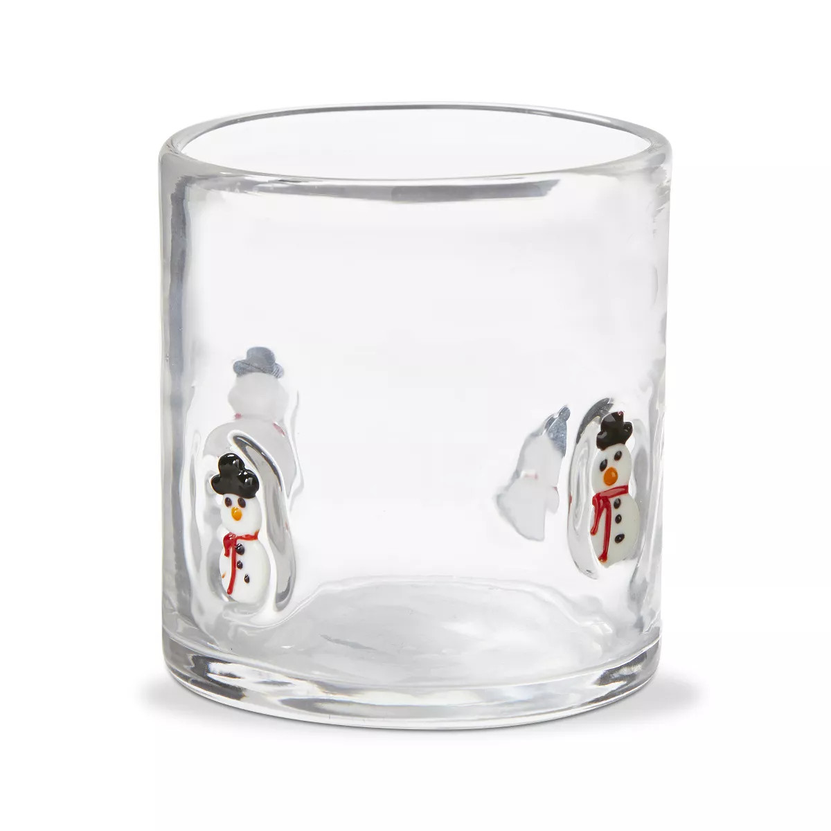 TAG Snowman Christmas Clear Glass Double Old Fashion Drinkware,  16 oz | Target