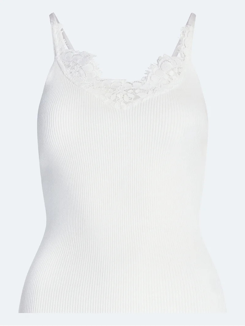 Scoop Women’s Sweater Lace Cami, Sizes XS-XXL | Walmart (US)