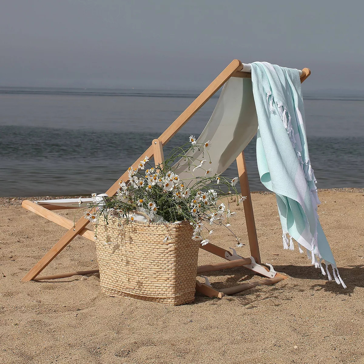 Diamond Weave Pestemal Turkish Cotton Beach Towel Soft Aqua | Target