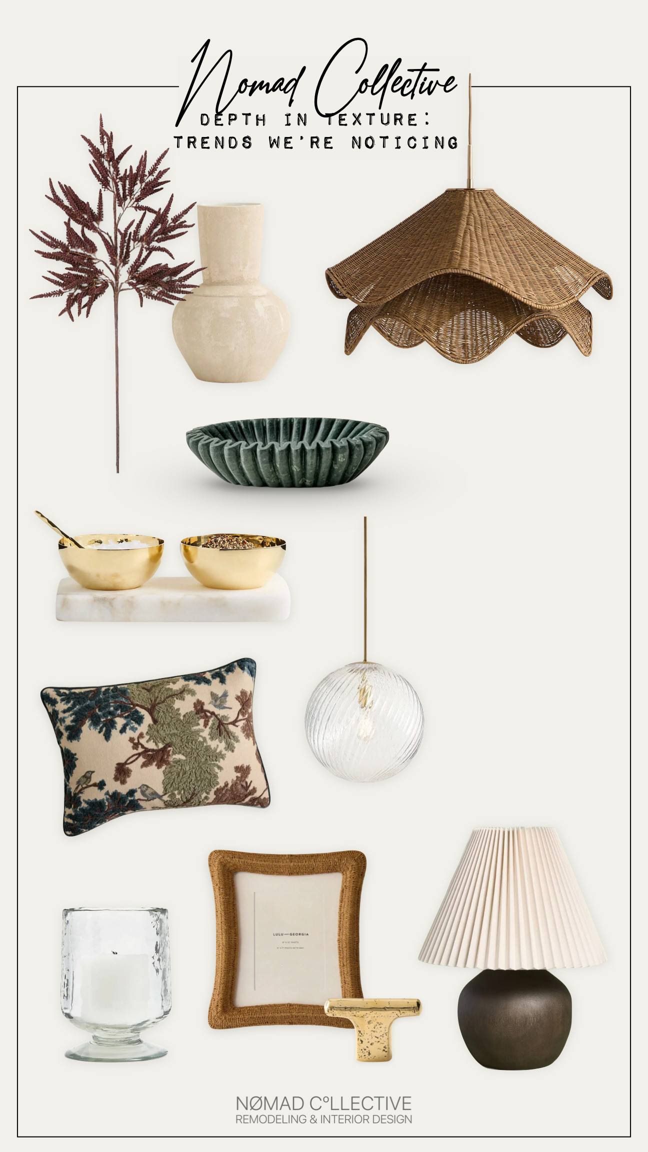 One of the biggest shifts we’re seeing in design is the embrace of high tactility—spaces that go beyond looking beautiful and invite you to experience them through touch. From textured glass to unlacquered brass, every surface has the ability to add depth and interest through subtle details.

#LTKHome