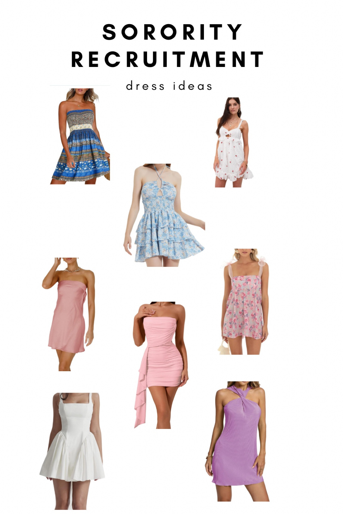 sorority recruitment dress ideas 💡 

#LTKSeasonal #LTKstyletip #LTKFind