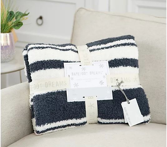 Barefoot Dreams CozyChic Variegated Stripe Blanket 45" x 60" - QVC.com | QVC