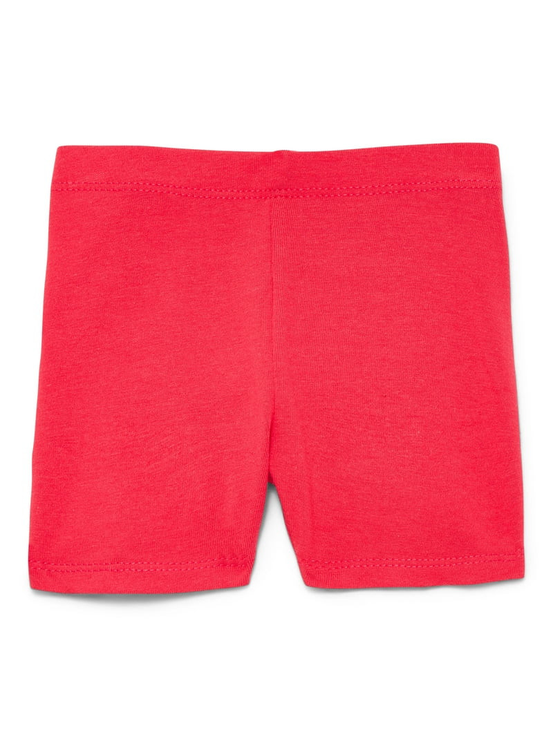 Wonder Nation Baby Girl Bike Shorts, Sizes 0-24 Months | Walmart (US)
