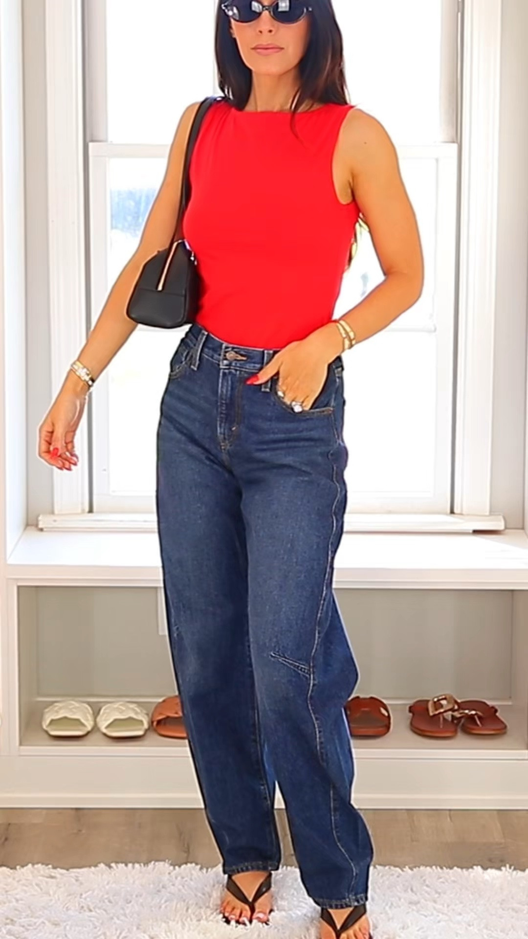 This outfit is cool girl-coded🖤
I’m loving these kitten heels sandals for summer and this Amazon top is only $9

Sizing:
Top- S
Jeans- 25
Sandals- true to size

#LTKootd #LTKSeasonal
