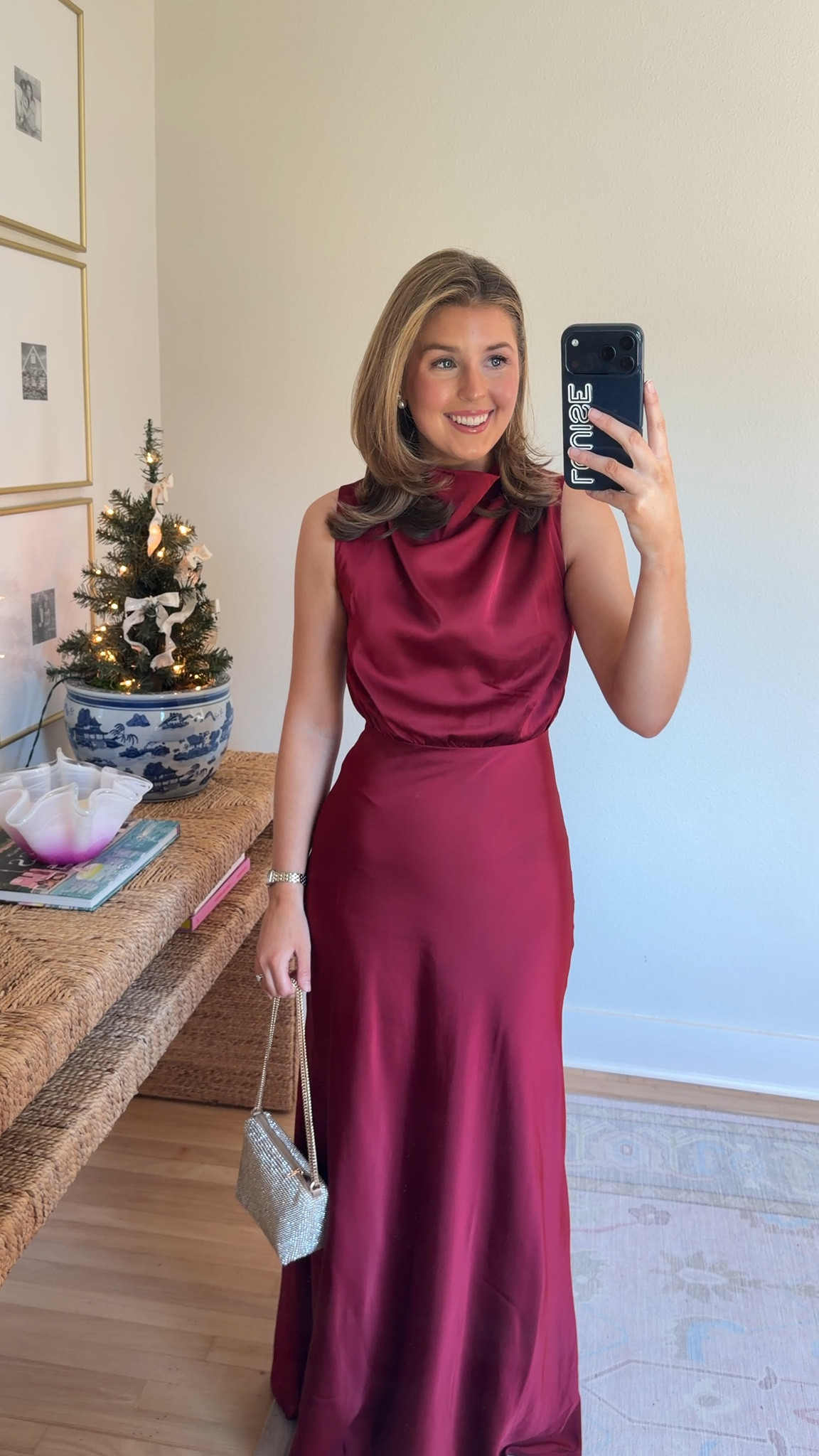 Fabulous winter wedding guest dress under $100! Wearing a S!