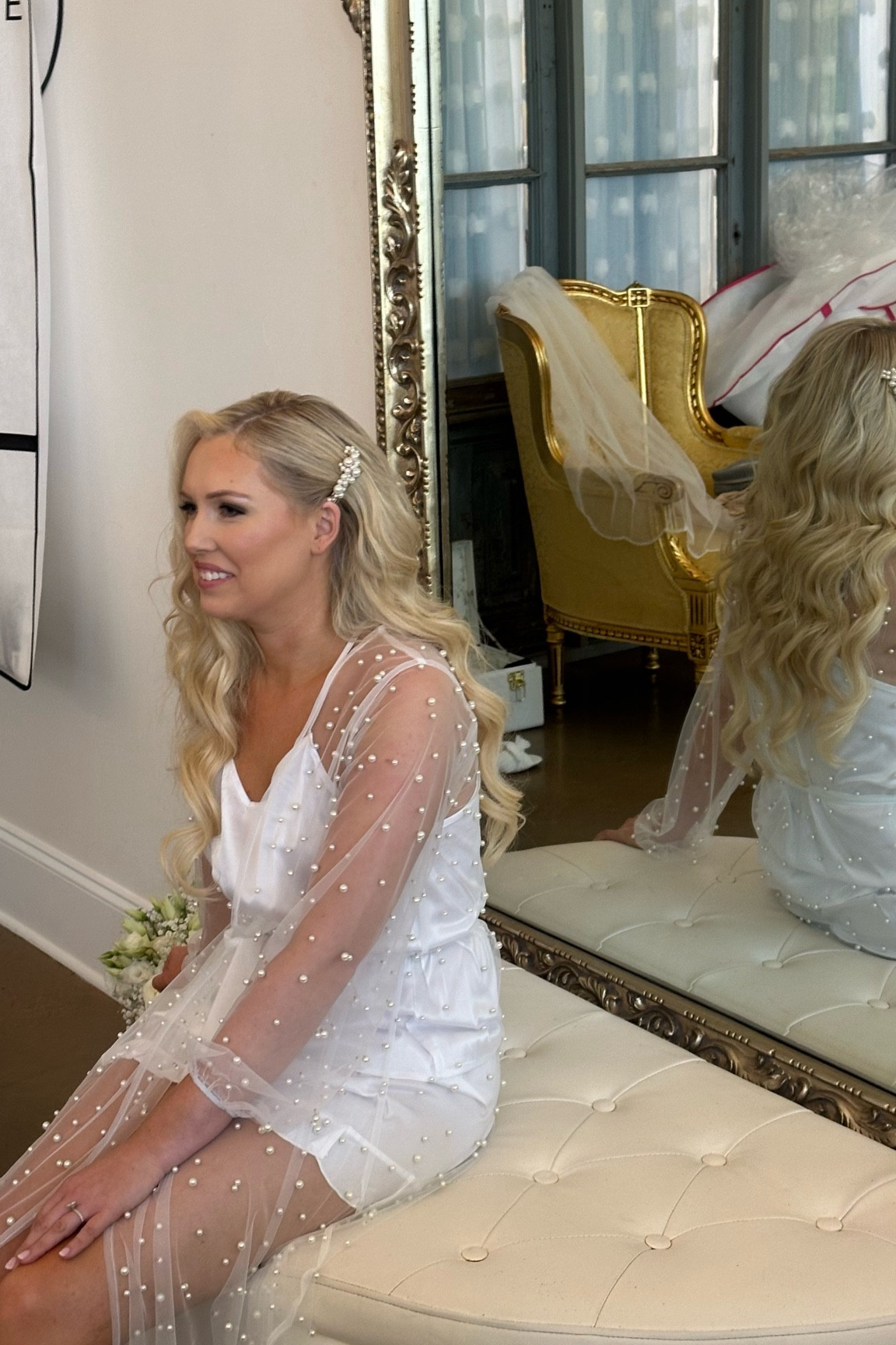 Bridal robe//pearl bridal robe//pearl robe//wedding day robe//getting ready robe//full pearl robe//bride//wedding day//wedding day outfit//wedding day jewelry//wedding day pjs//wedding day pajamas//bridal makeup//bridal look//wedding day//weddings//pearl hair clip//pearl hair comb//bride house shoes//bride slippers//Mrs slippers//pearl earrings//moore earrings//untamed petals earrings//14k gold earrings//gold earrings//wedding day jewelry//wedding day//bride earrings//freshwater pearl earrings//freshwater pearl hair clip//freshwater pearl hair comb 

#LTKFindsUnder50 #LTKBeauty #LTKWedding