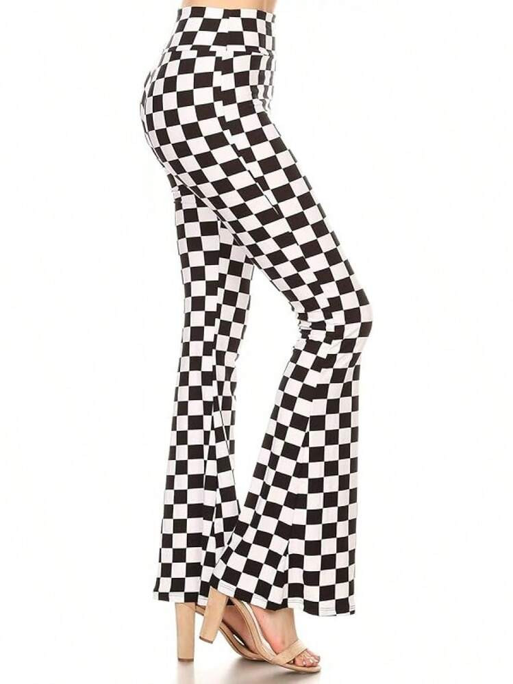 Women's Soft Popular Printed Stylish Palazzo Pants BAT3Halloween Christmas New Year | SHEIN