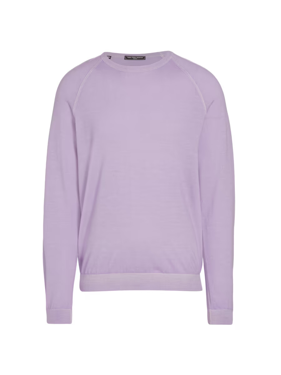 Shop Saks Fifth Avenue COLLECTION Wool Crewneck Slim-Fit Sweater | Saks Fifth Avenue | Saks Fifth Avenue